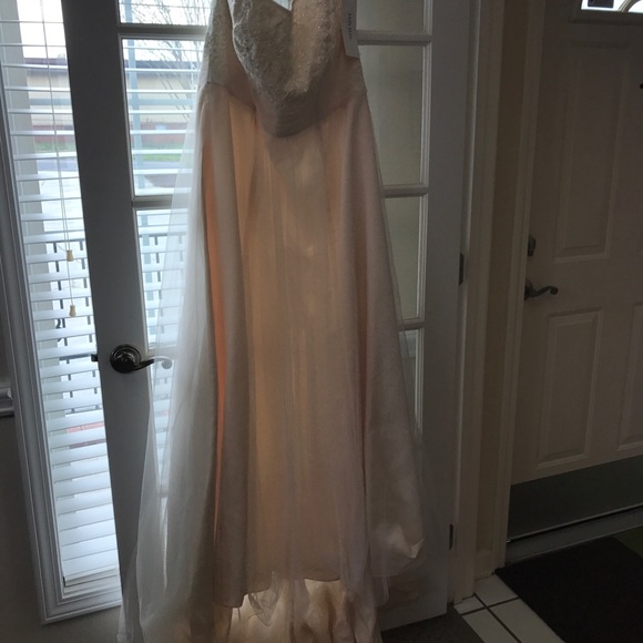 Beautiful Summer Wedding Dress! Size 16W. - Picture 6 of 13